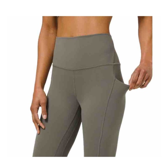 🌿Lululemon Align Leggings With Pockets 23 Inch Grey Sage Size 2 - Picture 2 of 5